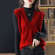 손뜨개조끼 오버핏 롱 크롭 니트조끼 빈티지 아가일 체크 무늬 민소매 가디건 재킷 여성 캐주얼 자카드 니트 조끼 상의 싱글 브레스트 니트웨어