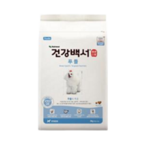 건강백서 전연령 생선 푸들 애견사료, 뼈/관절 강화, 2kg, 3개