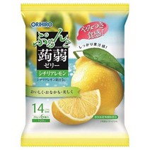 오리히로 푸른과 곤약 젤리 시칠리아 레몬 20g 파우치 × 6 개 × 24 봉지