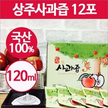 상주 사과즙, 10개, 120ml