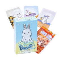 타로카드 통통한 bune 토끼 오라클 안내 운세 운명 오라클 파티 데크 보드 게임 pdf 지침