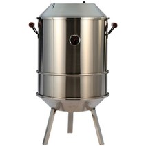 항아리 바베큐 야외 숯불 훈제 꼬치 구이 드럼통 그릴, 두 섹션 + 액세서리