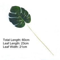 인공 몬스 테라 식물 플라스틱 열대 야자수 잎 홈 정원 장식 액세서리 사진 장식 잎, 스타일 06