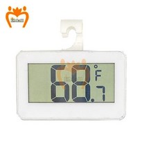 가정용전기차충전기 냉장고온도계 디지털 LCD 냉장고 온도계 미니 수족관 온도 게이지 센서, With Battery