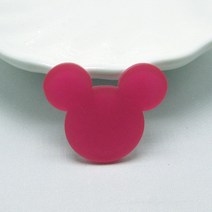 투명 플라스틱판 반투명 원형 아크릴 컬러 불투명 판넬 30pcs 스위트 마우스 헤드 플랫 백 diy 스크랩북 장식 공예 만들기 32mm 22mm, 6