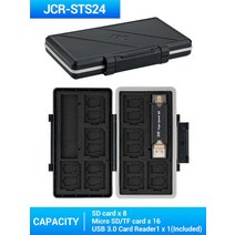 저무리 JJC 방수 메모리 카드 케이스 홀더 컨테이너 SD/MicroSD/Micro SD/TF/CF/CF 유형 A/XQD/SSD 스토리지 박스 액세서리, 05 USB 3.0 Card Reader