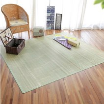 그린 대나무 옛날 시골 제사 돗자리 중형 135*180