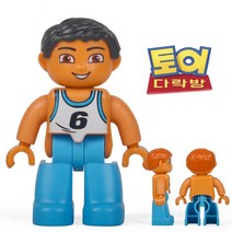 토이다락방 레고 듀플로 호환 동물 사람 공룡 피규어, 사람 09 운동선수