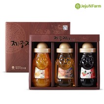 [바름가] 제주 프리미엄 하르방3종 차 선물세트(한라봉차/한라산야생꿀/오마자차) / 산지직송, 1세트(한라봉차/한라산야생꿀/오마자차)