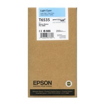 EPSON 정품플로터잉크 T653500 Light Cyan PRO4900 200ml, 1