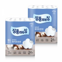미래생활 잘풀리는집 브리즈린넨 화장지 33M x 24롤 x 2팩, 단품