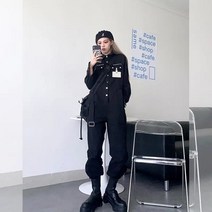 [Myshe]여성 봄가을 캐주얼 패션 점프슈트 Myshe xzq0112FHY0119ltk2