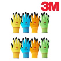 3M 3M장갑 컴포트그립 안전작업용반코팅장갑, 오렌지M, 1개