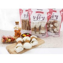 중형견 하울링예방 고기말이 우유개껌 6p 개뼈다구 웰시코기 중형견용 비숑 멍간식, 박스(6개)