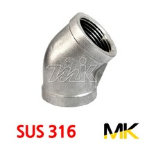 명인코리아 MK 스텐 나사 엘보 45도 SUS316 (14727), 1개