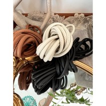 4mm 6mm 둥근 가죽끈 1야드 레자 인조 끈 마크라메 가죽가방만들기, 4mm 블랙