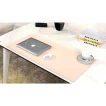 책상테이블매트 방수 가죽 데스크패드 마우스장패드 책상깔개, 블랙 중