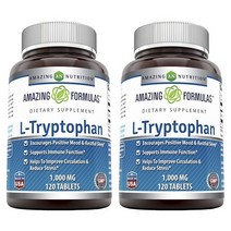 어메이징뉴트리션 포뮬러 L-트립토판 1000mg 타블렛, 120개입, 2개