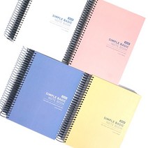 스위트데이 7000 두꺼운노트 1권 유선노트 스프링노트 연습장, 핑크