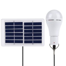 ed 차량용 간판 전광판 후크 LED 전구 접이식 태양 야외 조명 방수 비상 원격 제어 램프 캠핑 정원, 한개옵션1, 01 7W