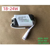 다운트랜스 변압기 LED 드라이버 280mA 4-36W AC 110V 220V to DC 24V 조명 변압기 패널 천장 램프 스트립, 05 18-24 W