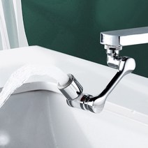 불순물제거 필터장착 세면대 워터탭 /1080도회전 2중분사모드 수도꼭지, 1개