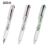 제노 RB 3색 볼펜 0.38mm, 블랙+오렌지+바이올렛, 48개