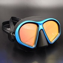 잠수풀 프리다이빙마스크스트랩 미러 렌즈 다이빙 마스크 전문 스쿠버 다이빙 마스크 스노클링 세트 안개 방지 고글 안경 수영 낚시 풀 장비, 블랙12