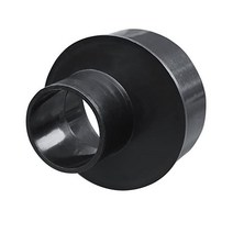 POWERTEC 70146 편심 감속기 4인치 ~ 2-1/4인치 집진 호스 부착 장치 - 검은색