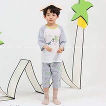 아동복 내복 삐삐롱 무형광 7부 쟈가드 실내복 다이노팜