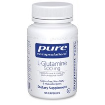 Pure Encapsulations L Glutamine 글루타민 500mg 해외, 5개