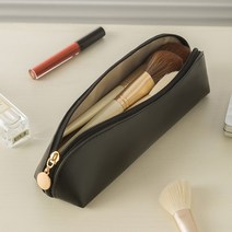 여성용 가죽 메이크업 가방 대용량 정리함 여행 화장품 세면 용품 보관, 08 Small Black