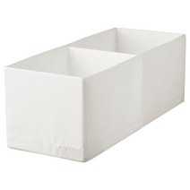이케아 STUK 스투크 칸막이정리함 화이트 20x51x18 cm 104.744.37