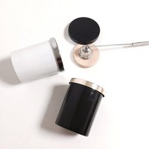 캔들바다 도깨비(송혜교) 캔들용기 - (화이트 블랙), [ 블랙 | 캡 선택안함 ], 1개