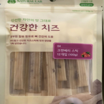 오너클랜 내추럴랩 건강한치즈크랜베리 반려견사료스틱 12P100g, 쿠팡 1