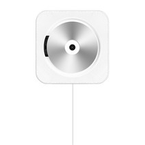 블루투스 벽걸이 형 CD 플레이어 미니 산전 교육 기계 MP3 비디오 디스크 영어 홈 CD 디스크 디스크 디스크 VCD/DVD, 화이트 + 스탠드 + 8G U 디스크
