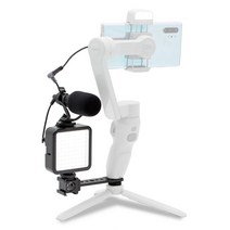 스무스Q3 콤보 장착용 마이크 조명 세트 COMICA CVM-VM10 오토케 81라이트 개인방송장비 유튜브 유튜버, 마이크&라이트 세트