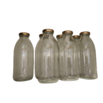 원형 유리병 쥬스 골드캡, 4개, 500ml