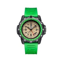 Luminox 루미녹스 남성용 아날로그 스위스 쿼츠 무브먼트 시계 고무 스트랩 포함 XL.3337 그린 모던