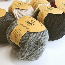 (10+1이벤트중) 나코 내츄럴 울 뜨개실 조끼 목도리 Nako Natural wool, 807