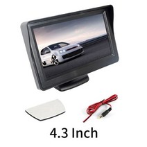 SINOVCLE 자동차 모니터 후면보기 주차 미러 PAL/NTSC 용 카메라 야간 투시경 4.3/5 인치 HD 비디오 입력, 202