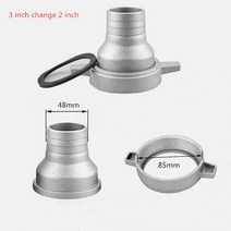 유압작키 유압천공기 유압잭 유압자키 가솔린 워터 펌프 알루미늄 파이프 피팅 3 인치 고무 패드 커넥터와, 03 빨간