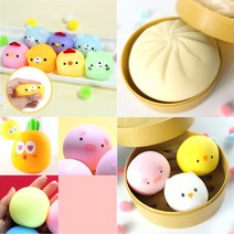 말랑이 6종 모음 클레이 주물럭 말랑이 찐득이 끈끈이 심쿵란 푸시팝 스트레스 해소