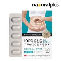 에버핏 장용성 100억 유산균 프로바이오틱스 30캡슐 1박스 1개월 / 유산균 장용성 캡슐
