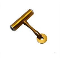 일체형드롭바 티티바 라이저바 자전거핸들높이 롱라이저바 알루미늄 합금 T형 자전거 핸들 바 익스텐더 램프 마운트 브래킷 홀더 전화 확장, YELLOW