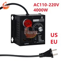 전압안정기 ac 220v 4000w 전압 조정기 휴대용 온도 속도 조정 가능한 전압, 우리를, 1개
