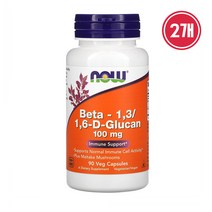 NOW Foods 글루칸 100mg 버섯 마이타케 160mg 1개, 2개