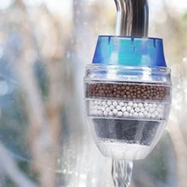 수도꼭지 직결형 이물질제거 녹물거름망 필터 세면대 싱크대 수전직결 정수필터 활성탄함유, 3수도필터-블루
