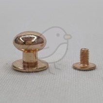 새임 가죽공예 단추 골드 10MM 5P 원형리벳 스프링도트 가죽지갑단추