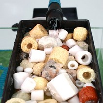 어항 스펀지 저면 상면 여과재 망 10가지 혼합 420g, 디지털노마드 여과재10종420g